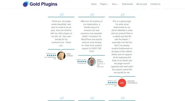 easy testimonials plugin