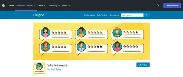 site reviews wordpress plugin