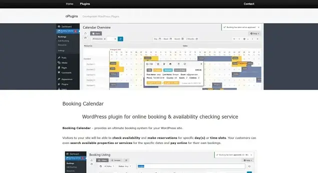 Booking Calendar Plugin