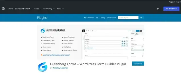 Gutenberg Forms