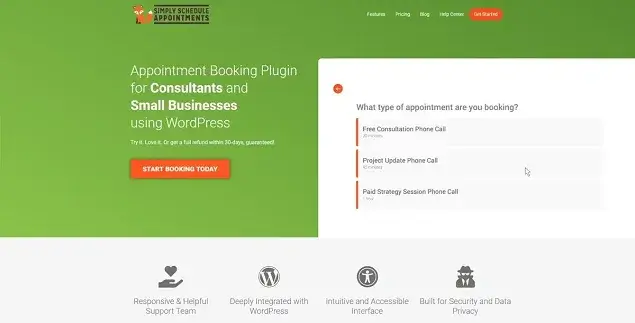 Simply Schedule Appointments plugin