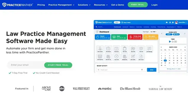 PracticePanther Law Practice management software