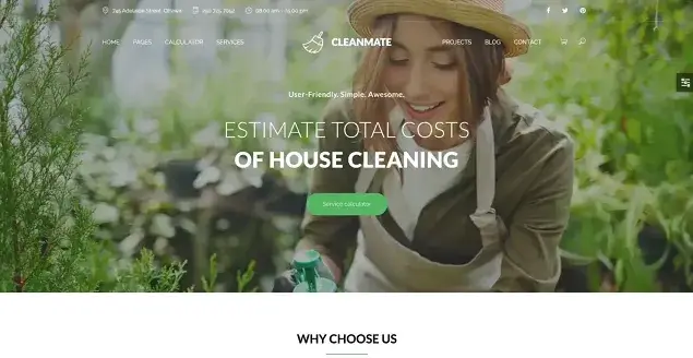 CleanMate Cleaning Service WordPress Theme