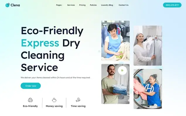 Clena - Laundry Service Theme