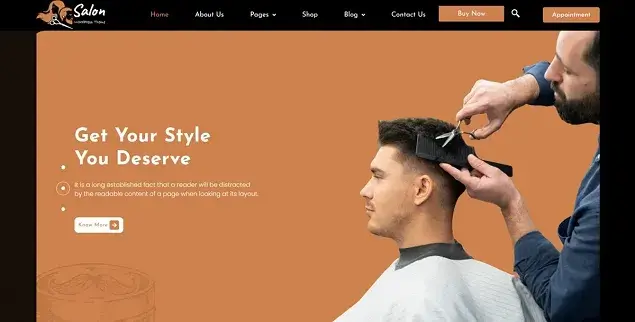 Hairstylist Salon WP Theme Free