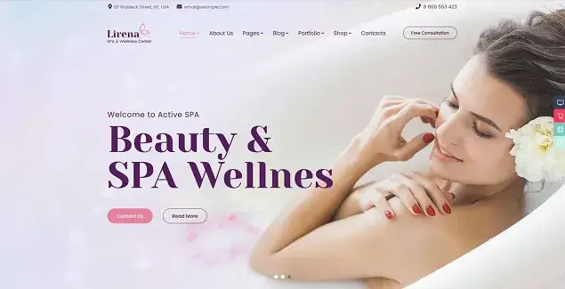 Lirena Spa & Beauty Center Theme