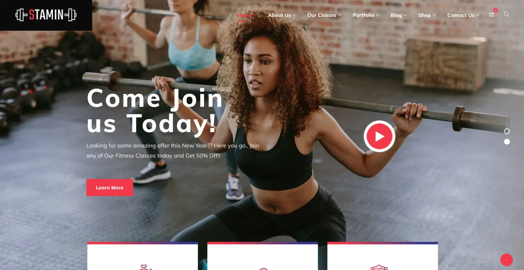 Stamin WordPress Gym Theme