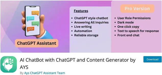 AI ChatBot with ChatGPT by AYS