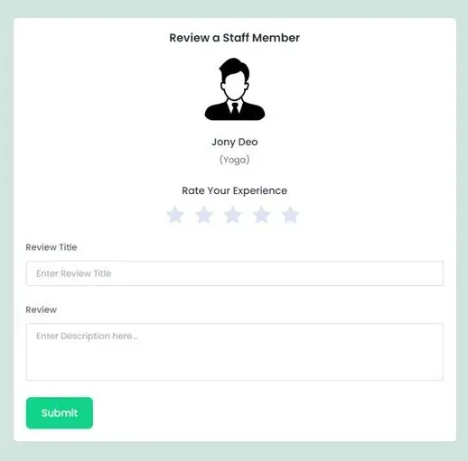 Review a Staff Member