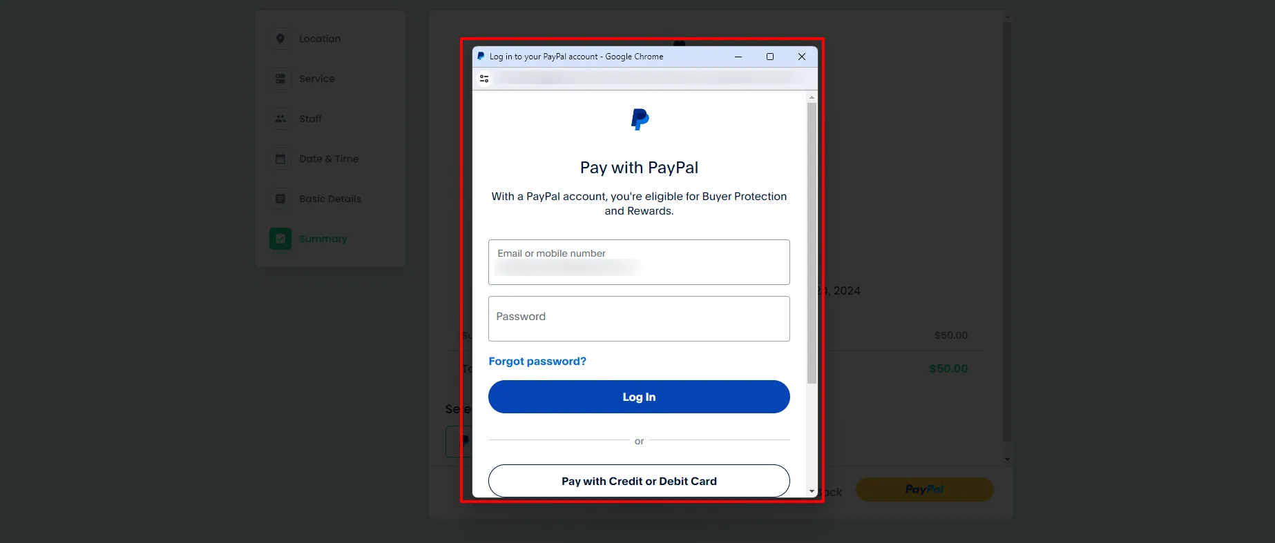 Pay with PayPal 