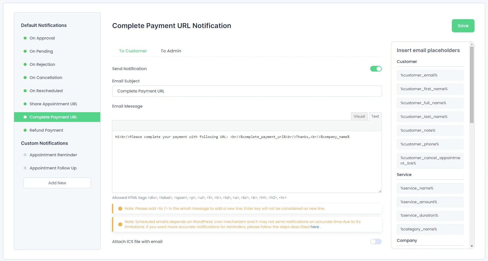 Complete Payment URL