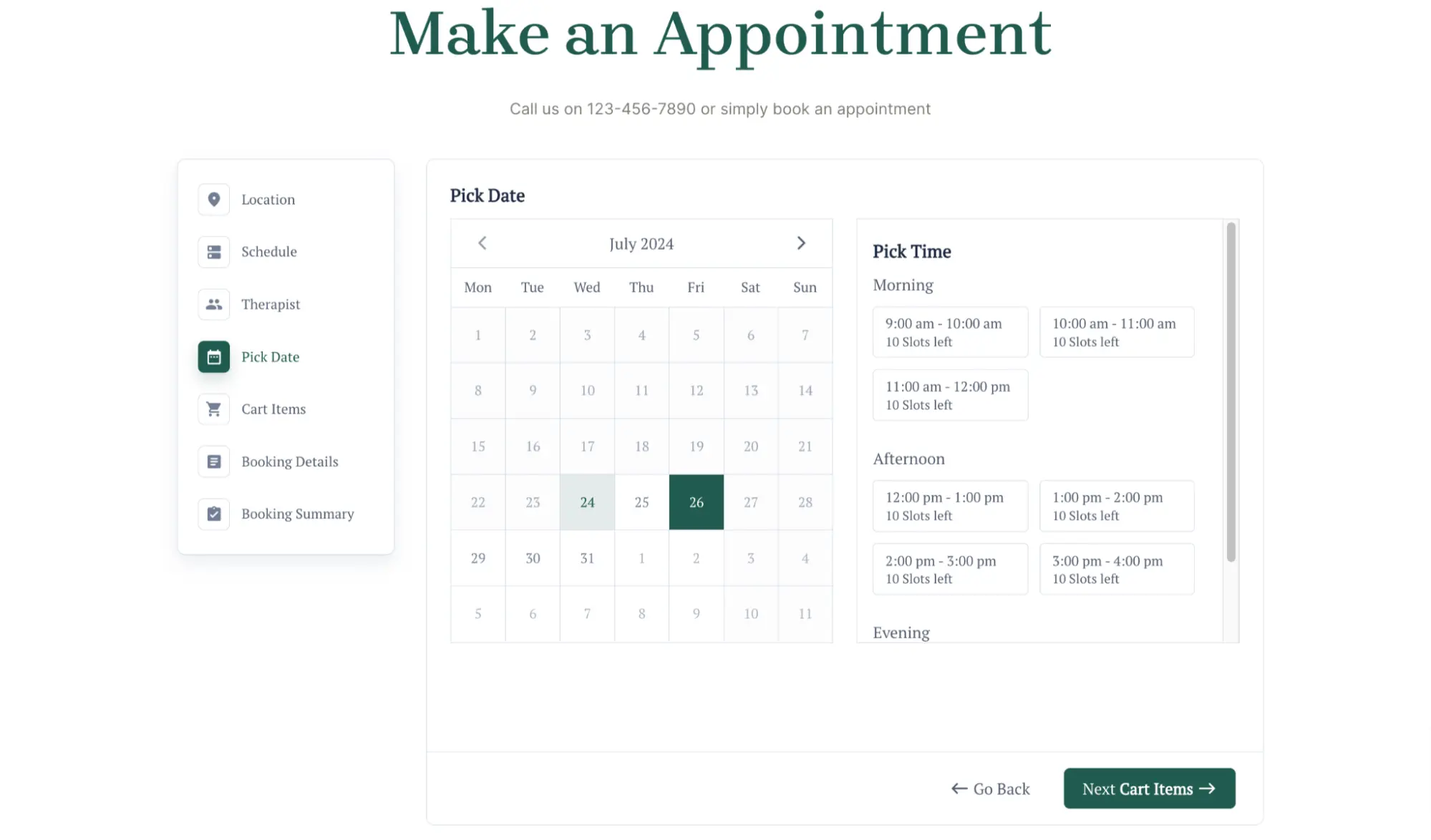 Make an appointment