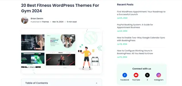 Best Fitness WordPress Themes