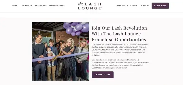 Lash Lounge Website