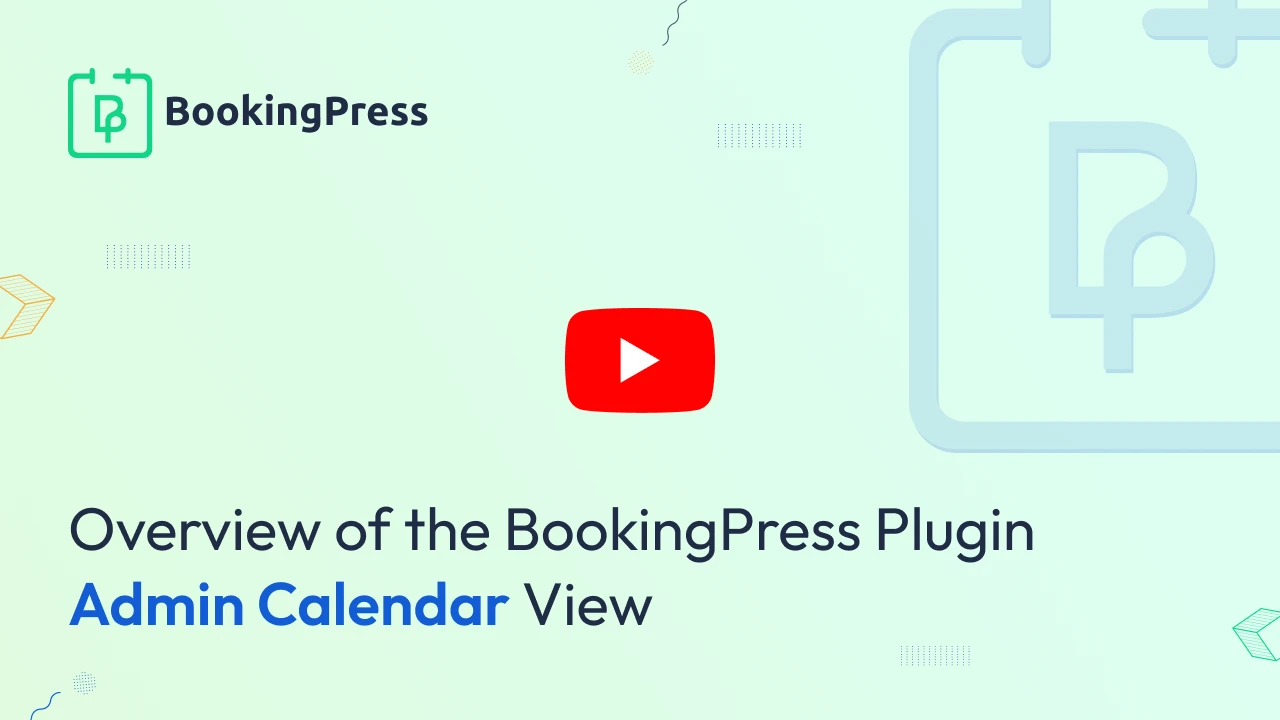 BookingPress Calendar View