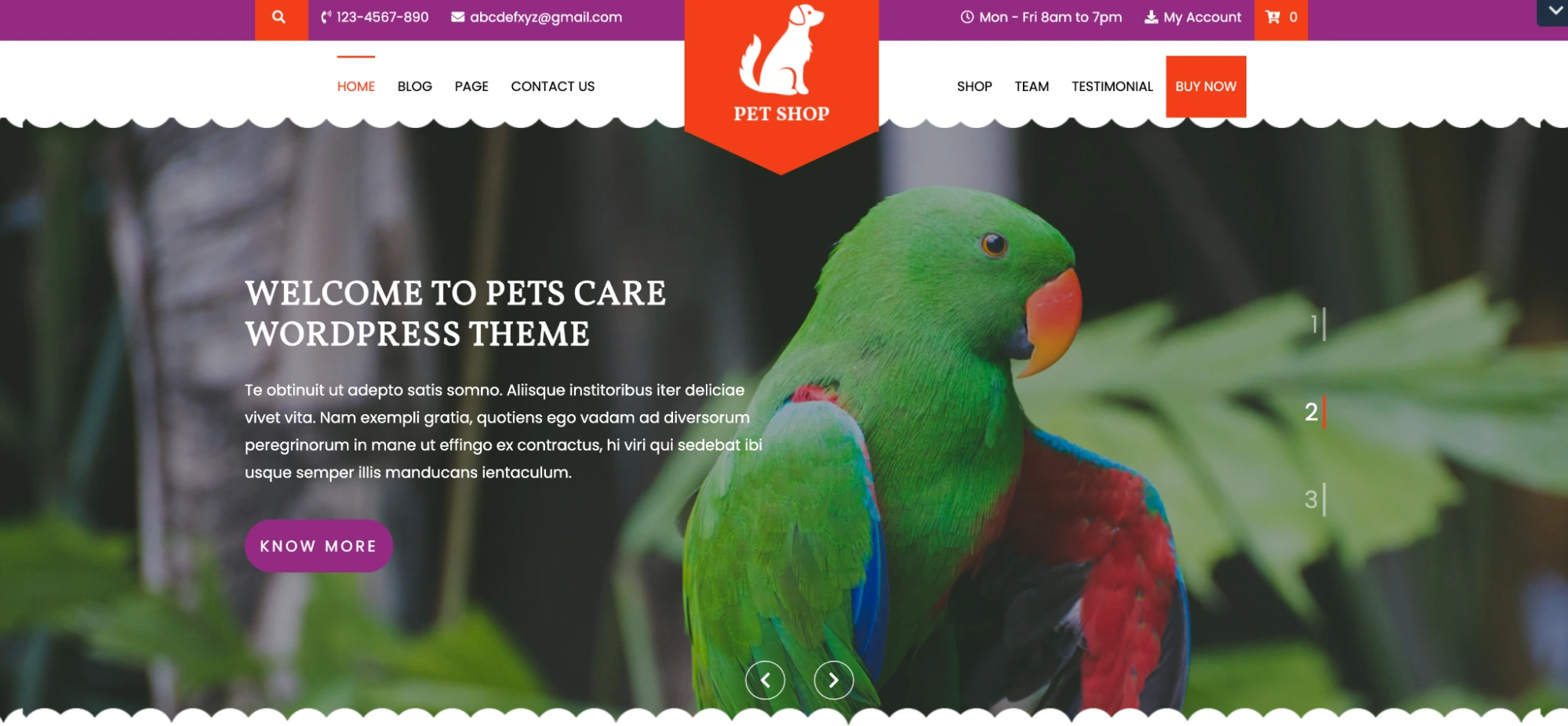 Pet Care VW Themes