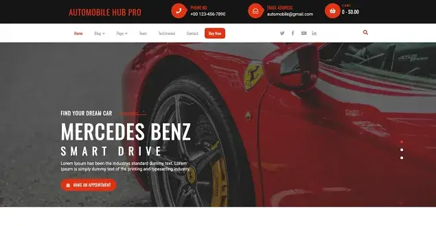 Automobile WordPress Theme