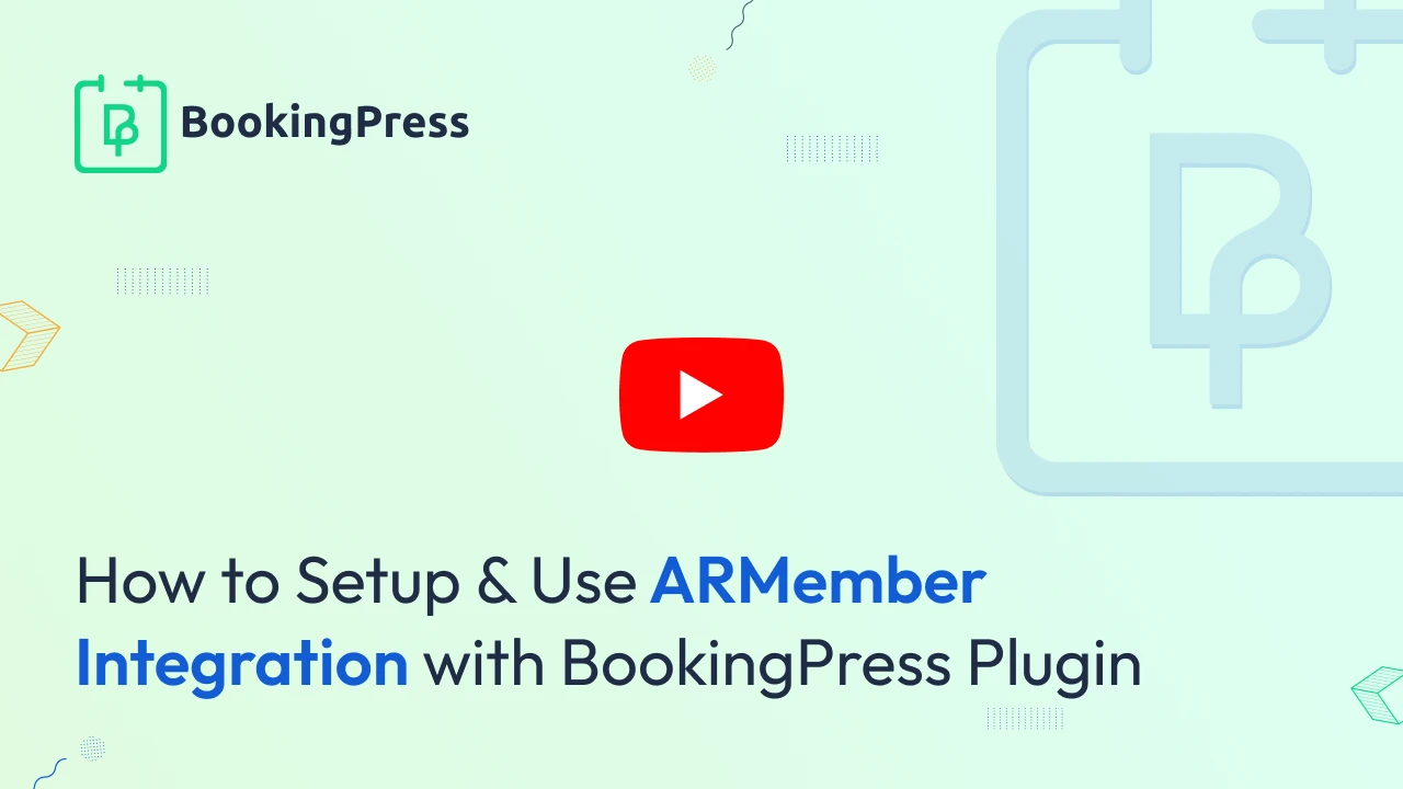 ARMember Integration BookingPress