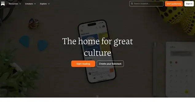 Website homepage