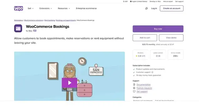 WooCommerce Bookings