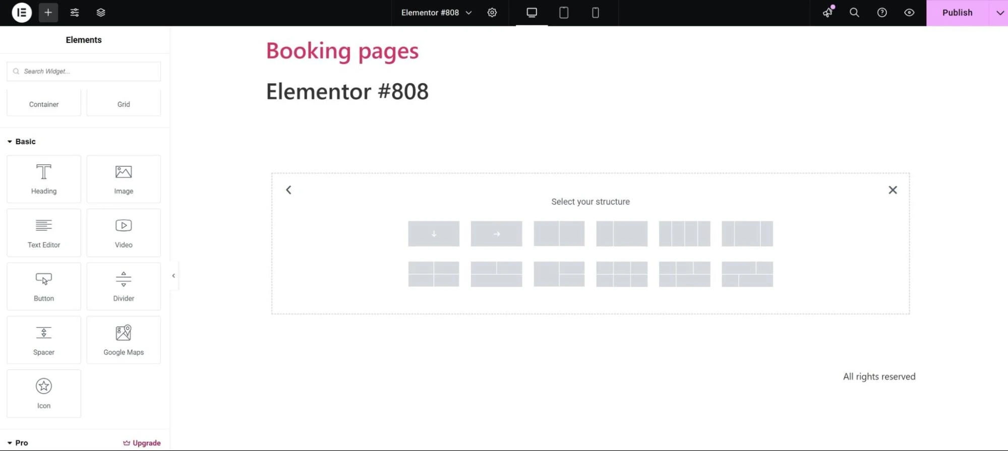 Add Booking Forms in Elementor 1