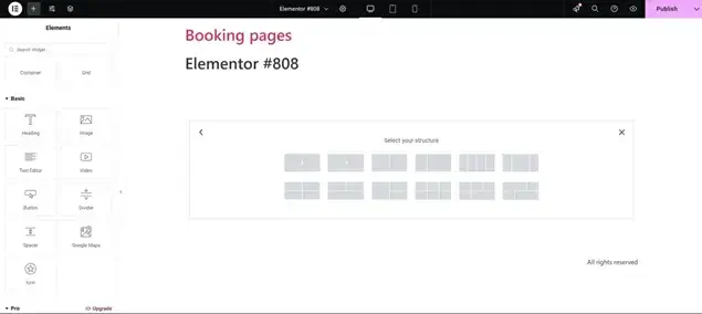 Add Booking Forms in Elementor 1