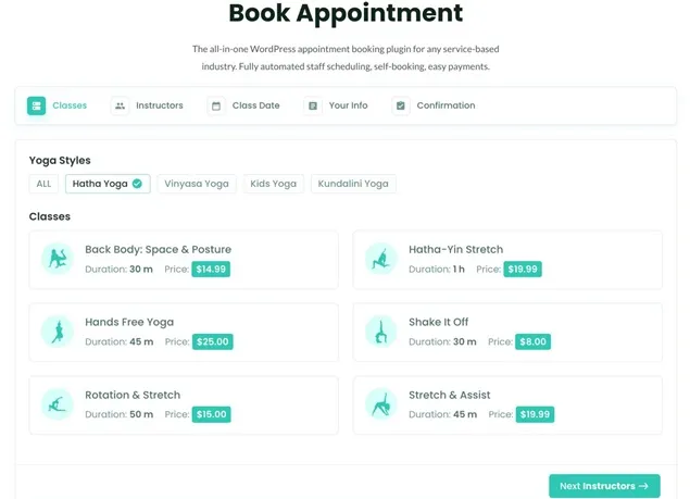 Appointment Scheduling Form - BookingPress