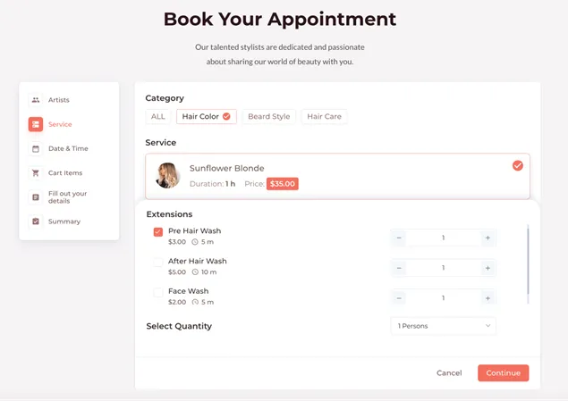 BookingPress - Salon Booking Software